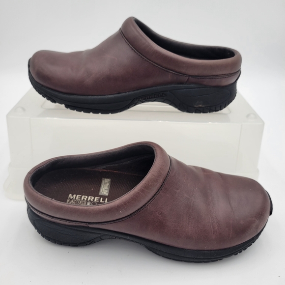 Merrell Brown Encore Nova Clogs Slip on Mules Size 6.5 - Picture 6 of 9